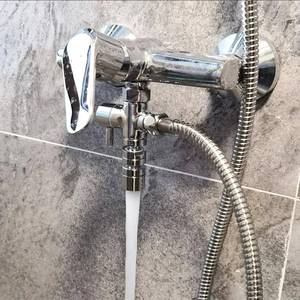 淋浴花洒老式混水阀热水器改装加装下出水口开关增加水龙头分水器