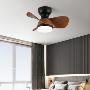 吸顶风扇灯吊扇灯阳台过道卧室110伏LED变频遥控家用一体风扇带灯