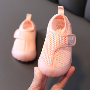 6一12月婴儿鞋夏季薄款2022韩版1-2岁儿童鞋漏网镂空沙滩飞织宝宝