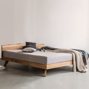 北欧创意实木双人床1.8米1.5米现代简约卧室家具欧式纯全实木床