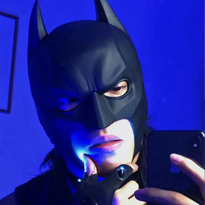 蝙蝠侠面具男生体育生头套化妆舞会面罩cosplay万圣节酒吧用品