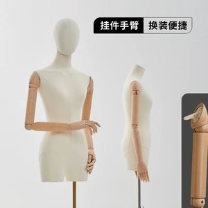 高档服装店挂件手韩版锁骨小胸模特架子女装橱窗全身假人体展示架