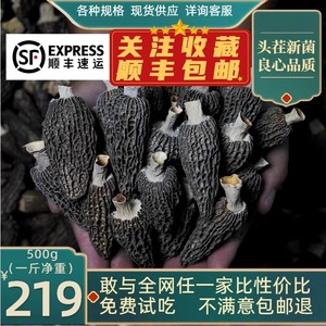 特价羊肚菌剪柄干货500g云南土特产野生鲜菌营养煲汤食材香菇蘑菇
