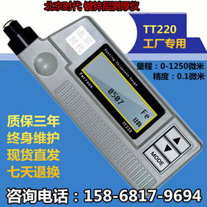 北京时代涂层测厚仪TT220漆膜厚度检测仪油漆镀锌层厚度测量仪器