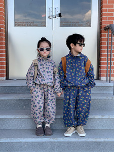 男女童韩版卫衣两件套兄妹装秋装童装儿童宝宝秋季姐弟装小童套装