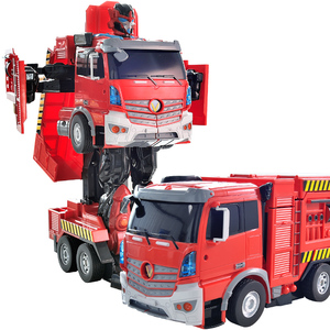 超大变形玩具机器人金刚儿童充电遥控消防汽车男孩大气新年送礼物