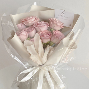小众氛围感仿真粉色玫瑰花束皂花送女友闺蜜520情人节毕业礼物