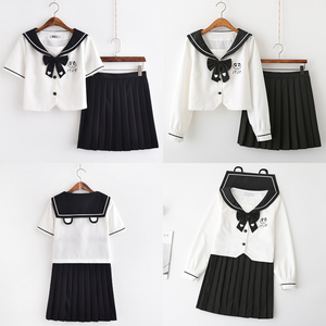 jk制服裙正版日系甜美可爱熊猫少女装软妹水手服学生装学院风套装