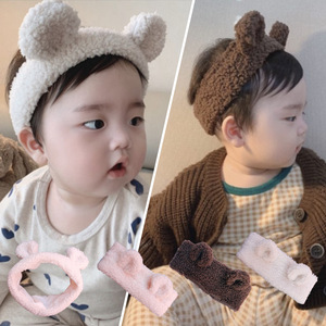 BBABBA韩版婴儿宝宝发饰可爱兔耳朵发圈女简约ins潮流发带小饰品