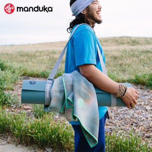 manduka Commuter 棉质瑜伽垫捆绑带背带收纳带瑜伽辅具