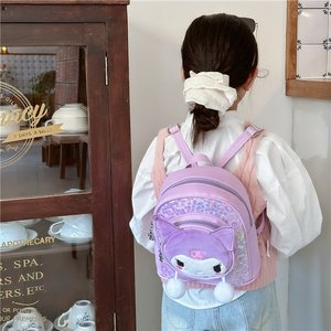 韩版儿童包包2024爆款萌娃可爱卡通女童双肩包时尚亮片女孩小背包