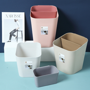 分类垃圾桶挂式双桶垃圾箱家用客厅纸篓厨房厨余塑料无盖拉圾筒