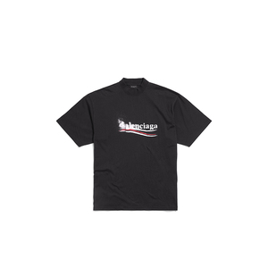 BALENCIAGA巴黎世家24夏季新品POLITICAL STENCIL男士中号版型T恤