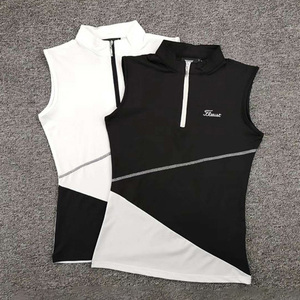 新款夏季高尔夫服装女韩版上衣golf球服短袖时尚显瘦透气无袖球衣