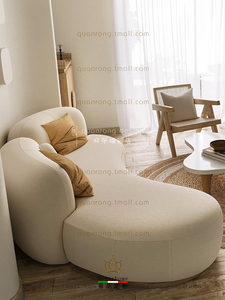 小户型现代单身公寓 简约软包沙发定制 小客厅接待软包沙发定制