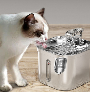 猫咪饮水机不锈钢自动循环流动水狗狗喂水器恒温加热宠物喂水器