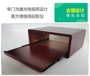 定制激光电视托架带滑轨板置物架桌面延长拉伸展咖啡机投影仪垫高