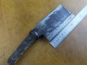 日本进口二手柴刀方砍名家手打双刃安来钢夹钢采伐刀户外工具手斧