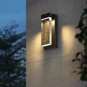 户外防水壁灯水晶灯简约现代庭院太阳能灯阳台露台室外别墅外墙灯
