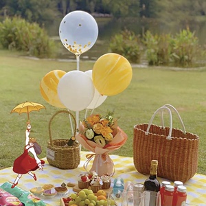 ins风野餐支架立体气球网红派对趴户外装饰场景布置桌摆气球