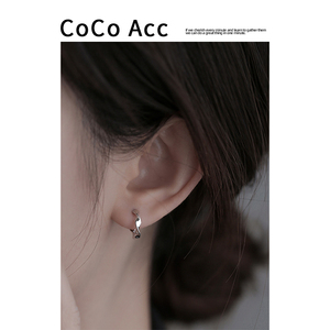 COCO简约日常耳夹无耳洞高级感气质耳饰蚊香盘无痛耳环百搭耳扣