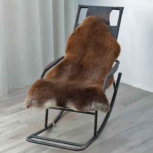 北欧简约自然花色羊毛皮红木实木椅垫沙发坐垫床边脚垫飘窗毯床垫