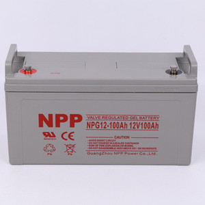 NPP耐普蓄电池阀控式铅酸胶体太阳能UPS电源防爆阻燃12V100AH电瓶