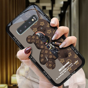适用于三星S10 5G手机壳韩版SM-G977盖乐世s105g手机套galaxy的保护套5g新款防摔硅胶男女款情侣玻璃高级感