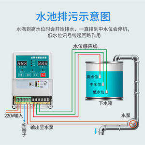 水塔自动水位控制器家用水塔开关控制箱过流空载保护开关控制箱