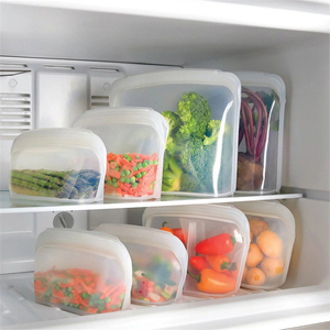 LFGB欧标硅胶密封袋保鲜袋冰箱食品级家用冷冻儿童辅食餐具收纳袋