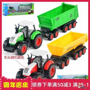 儿童玩具拖拉机农夫车模型合金工程农场运输车农用汽车男孩宝宝