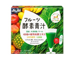 日本进口朝日食品青汁蔬菜汁大麦若叶乳酸菌酵素