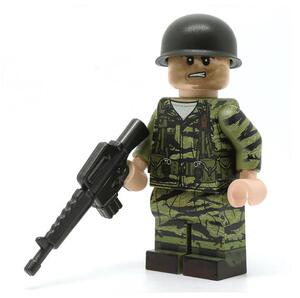 全新正品乐高 Brickmania MOC 越战美国士兵人仔迷彩积木玩具礼物