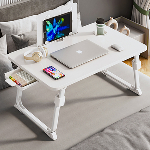 可升降床上吃饭桌可折叠桌餐桌家用卧室床上简约小桌子宿舍电脑桌