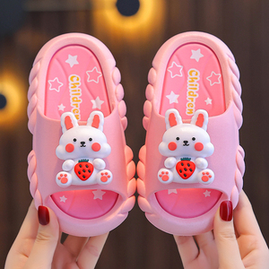 儿童拖鞋女童夏季2024新款卡通防滑软底室内居家小兔子宝宝凉拖鞋