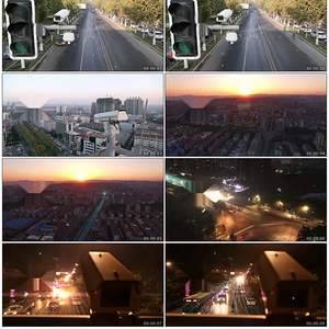 监控监控数据数据传输摄像头安全卫士科技城市天网系统视频素材