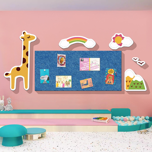 幼儿园环创主题墙成品画室美术教室走廊布置装饰学生作品展示墙贴
