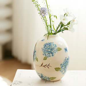 KROKORI花瓶送礼陶瓷水瓶客厅家居摆件高颜值花瓶创意小清新装饰