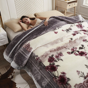 拉舍尔毛毯被子加厚冬季加绒款铺床冬天用的盖毯超厚10/12斤8毯子