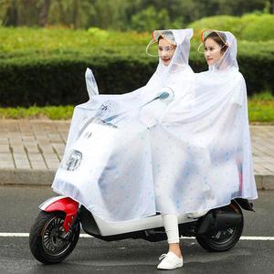 双人雨衣电动摩托车自行车单人男女成人电瓶车雨披一件批发独立站