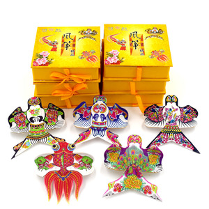 潍坊手工艺品纸鸢传统沙燕礼盒立体小风筝中国风特色传统老外礼品