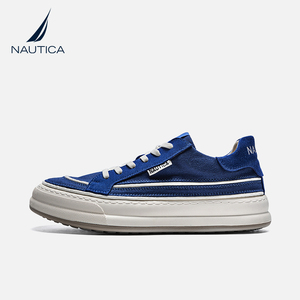 【宋亚轩同款】NAUTICA/诺帝卡男鞋子休闲厚底蓝色帆布鞋运动板鞋