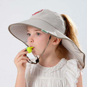 儿童遮阳帽新款防紫外线防晒帽男女童宝宝渔夫帽夏季薄网红太阳帽