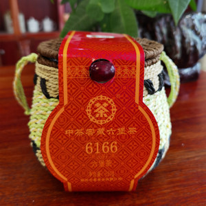 中茶窖藏六堡茶6166一级250g箩装2019年陈化广西梧州特产伴手礼