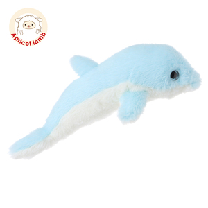 Apricot lamb蓝色海豚毛绒玩具可爱舒适儿童男女生日礼物玩偶公仔