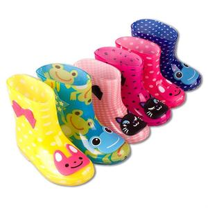满包邮韩国外贸儿童雨鞋雨靴子可爱PVC中筒小孩水鞋出口胶鞋