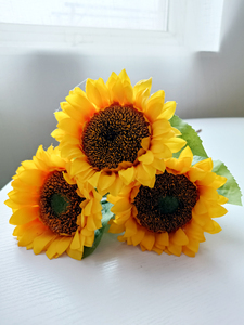 向日葵仿真花客厅摆设假花摆件落地大太阳花装饰餐桌干花拍照花束