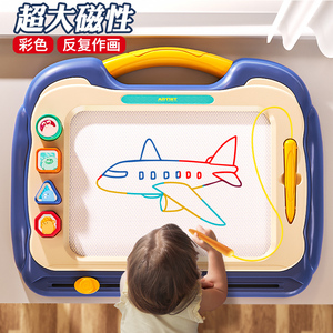 儿童画板家用幼儿磁性写字板一岁宝宝2涂鸦3磁力画画玩具画写板宝宝图画板婴儿童画板桌磁吸铁无尘绘画板可擦