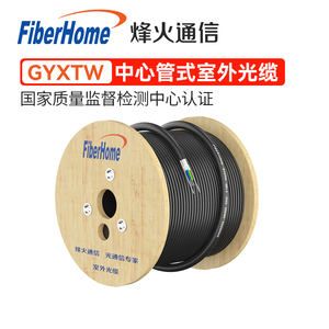 烽火（FiberHome）铠装四芯室外单模中芯管式光缆4/6/8/12芯户外国标成品电信光纤线皮线缆GYXTW