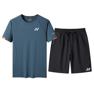 尤尼克斯YONEX羽毛球服女比赛队服训练网球服宽松短袖男大码套装